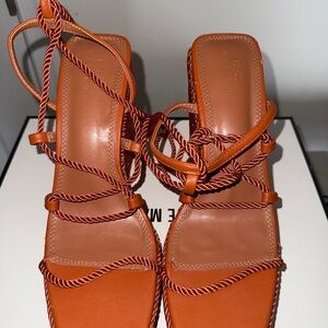 ASOS Elegant Orange Strappy Sandals